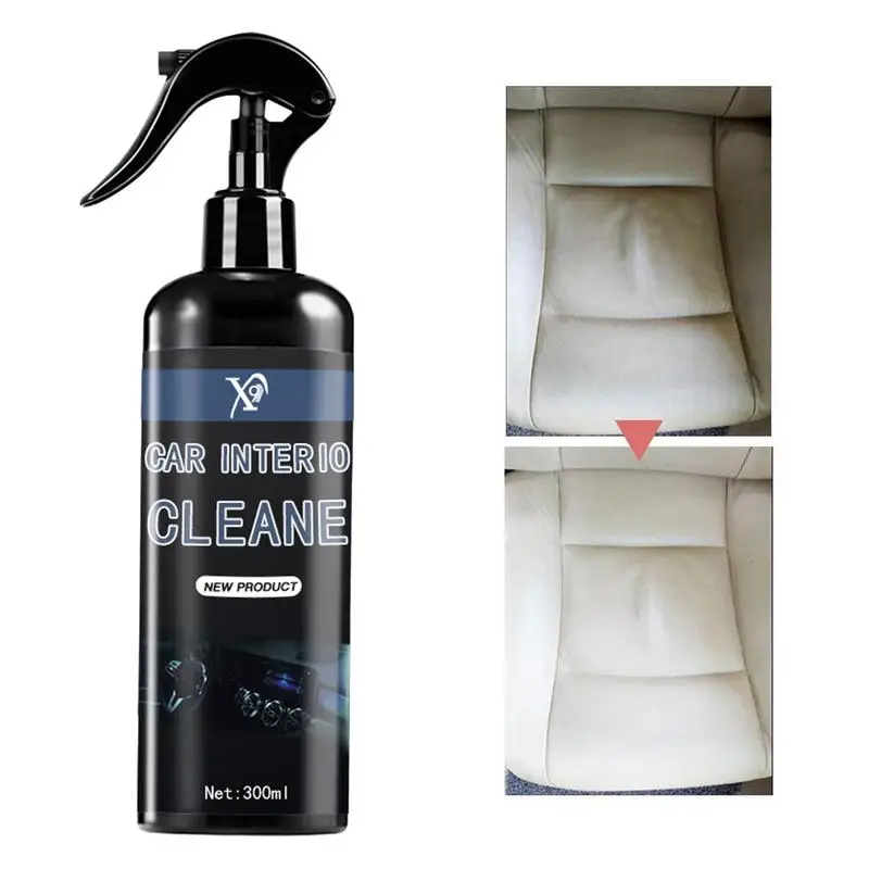 

Car Interior Cleaner And Protectant Wash-Free Car Detailing Interior Cleaner 300ml Car Detailing Interior For Fabric Flannel