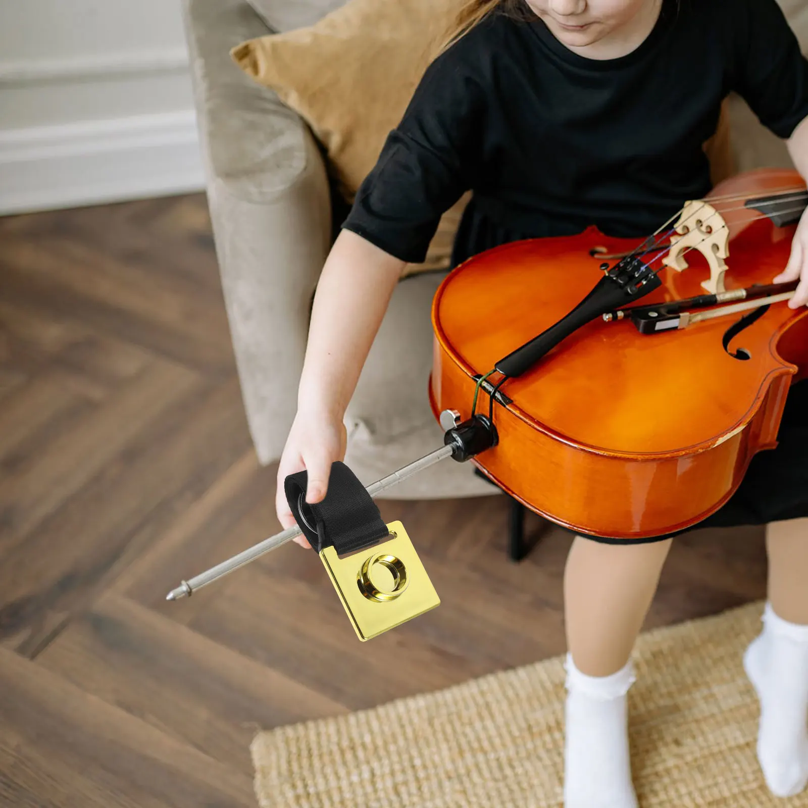 

Cello Anti-slip Mat Adjustable Endpin Holder Non Slip Pads Cello Spike Anchor Rest Floor Protector Mats Accessories Musical