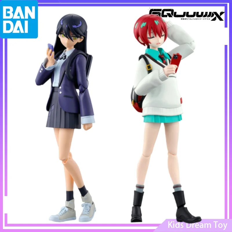 En Stock montaje Original Bandai HG Gundam GQuuuuuuX Anime blanco GUNDAM & CHAR'S ZAKU(GQ) figuras de acción juguetes modelo coleccionable