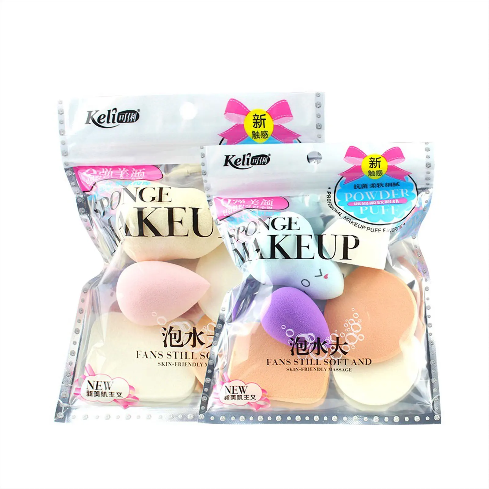 1/6/12PCS Makeup Sponge Set Foundation Blending Face Wash Liquid Cream Powder Beauty Sponge Cosmetic Puff Sponge Remover