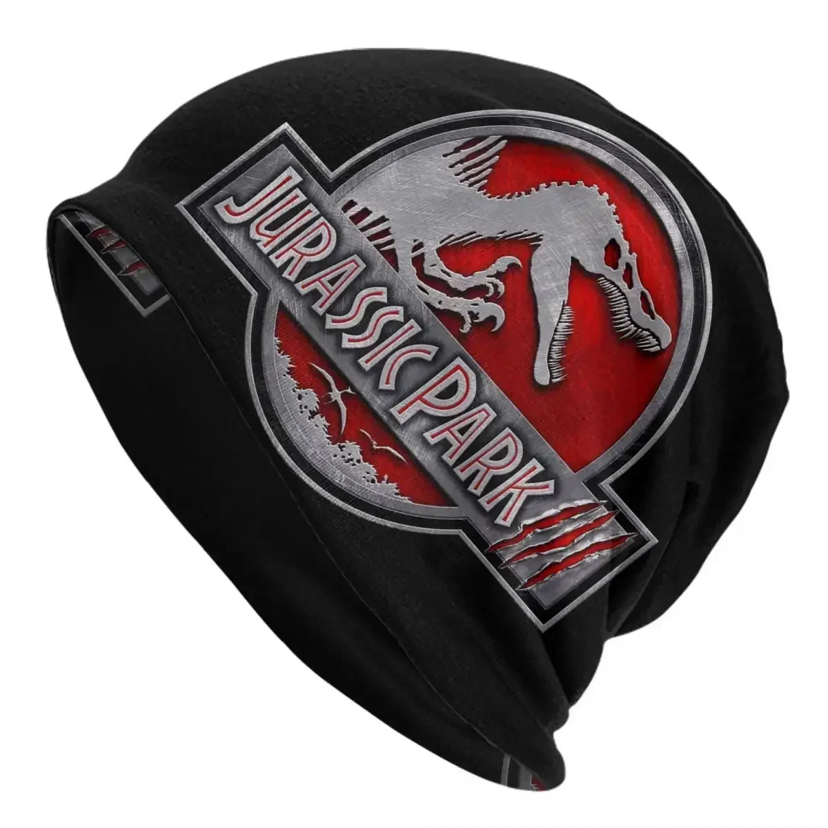 Dinosaur Jurassic Park Warm Knitted Cap Hip Hop Bonnet Hat Autumn Winter Outdoor Beanies Hats for Men Women Adult