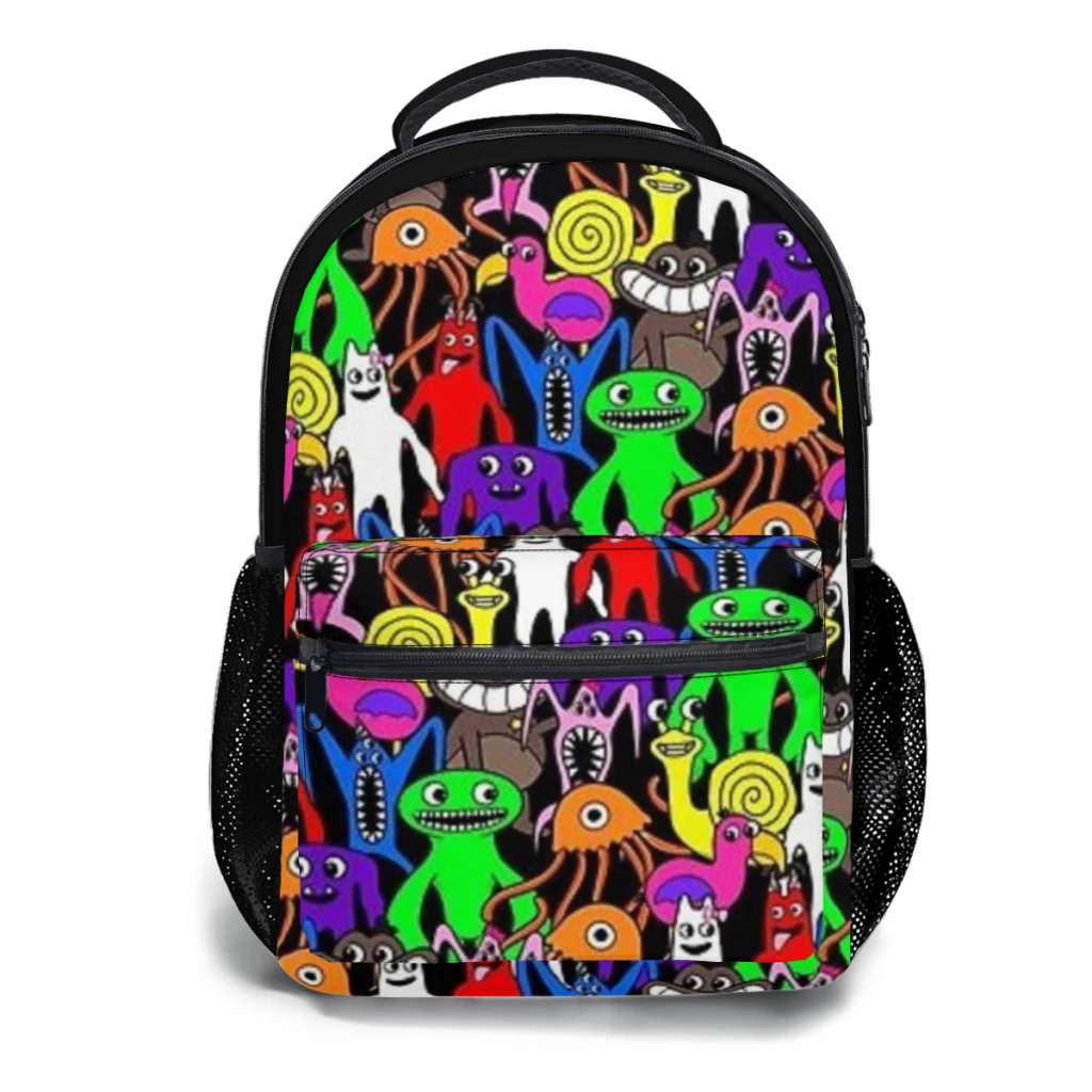 Charmingspooky jogo de jardim de infância banban nova moda feminina crianças alta capacidade à prova dwaterproof água faculdade mochila 17 polegada