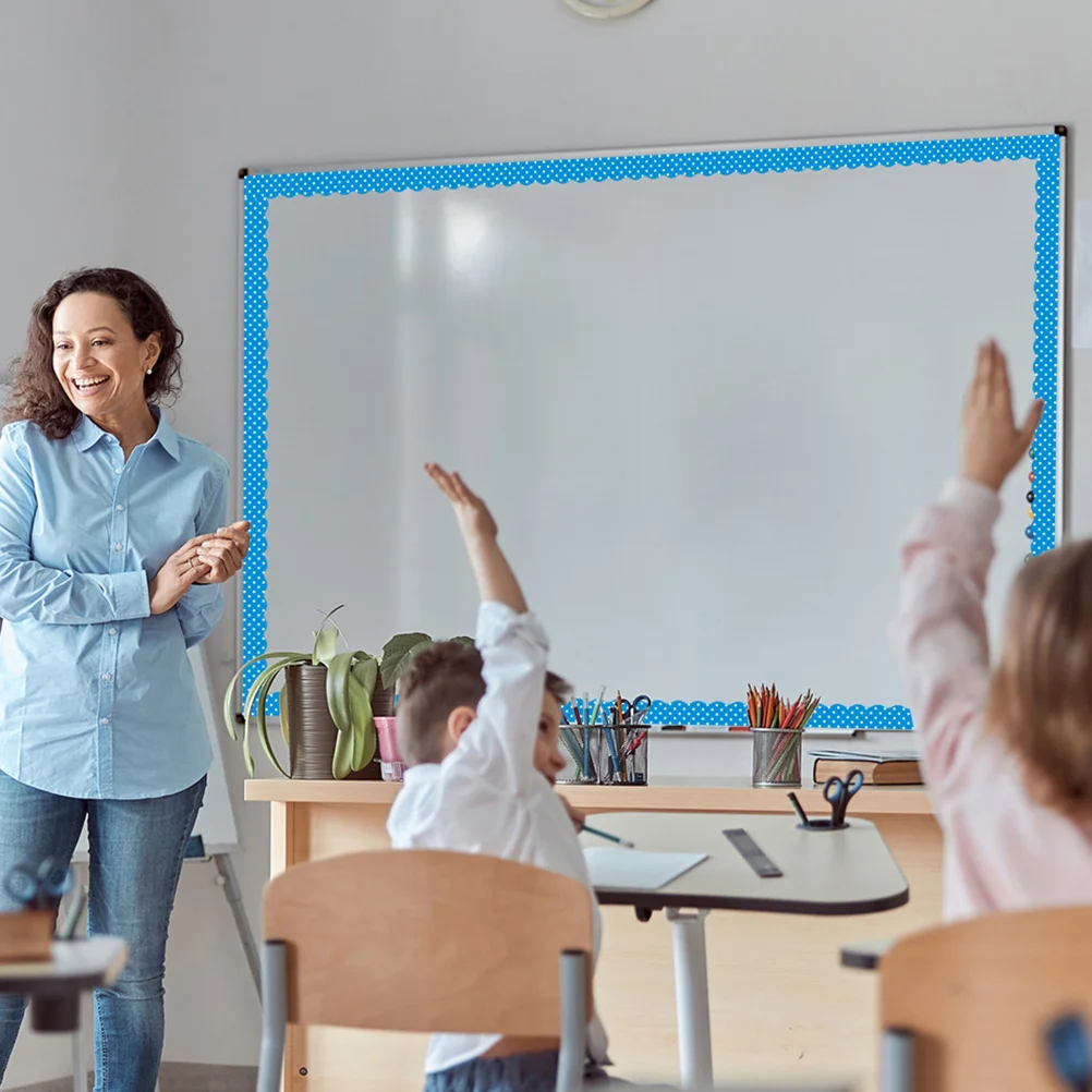 

12 Pcs Decoration Borders for Bulletin Board Decorations Blue Decorative Adhesive