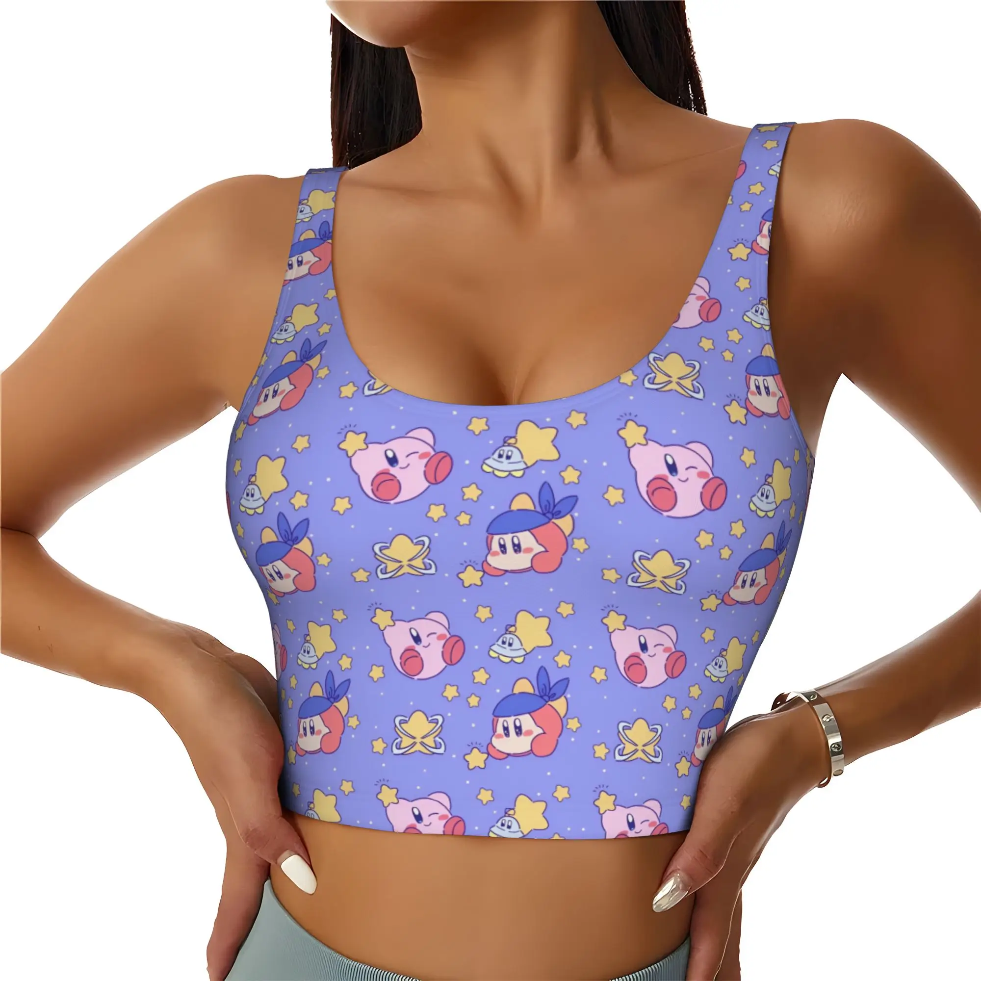 camisetas-cropped-personalizadas-do-personagem-k-kirby-para-mulheres-tops-de-yoga-e-esportes-com-tema-de-videogame