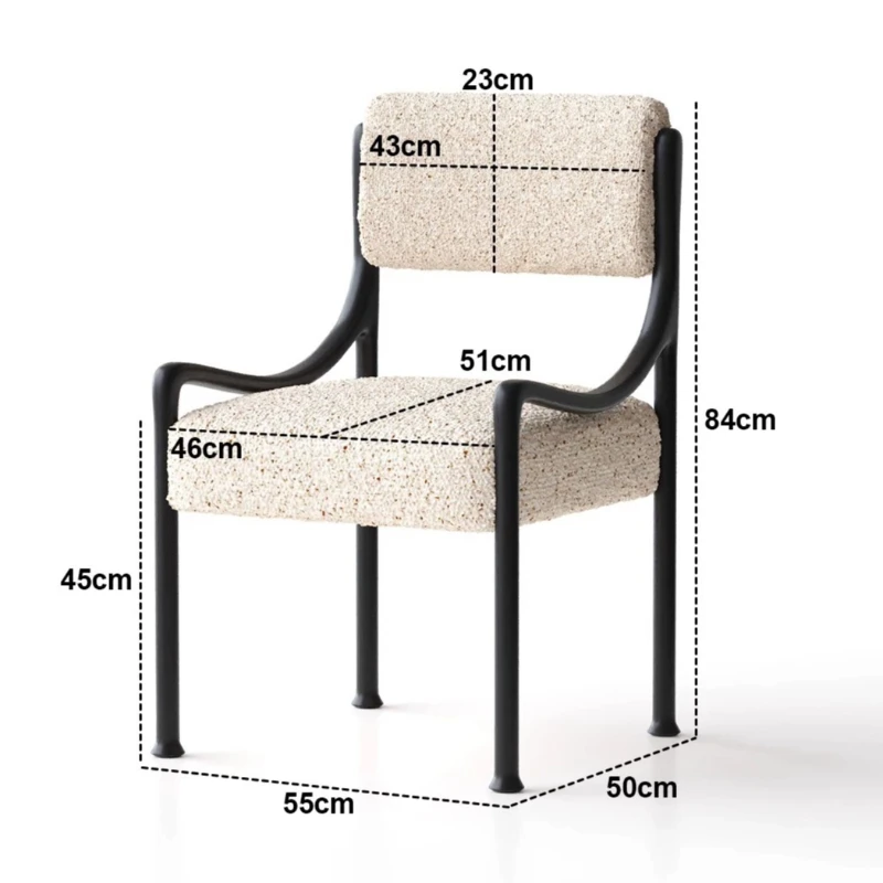Office Nordic Dining Chairs Arm Design Relaxing Modern Chair Vanity Wooden Cadeiras Salas De Jantar Luxury Room Furniture