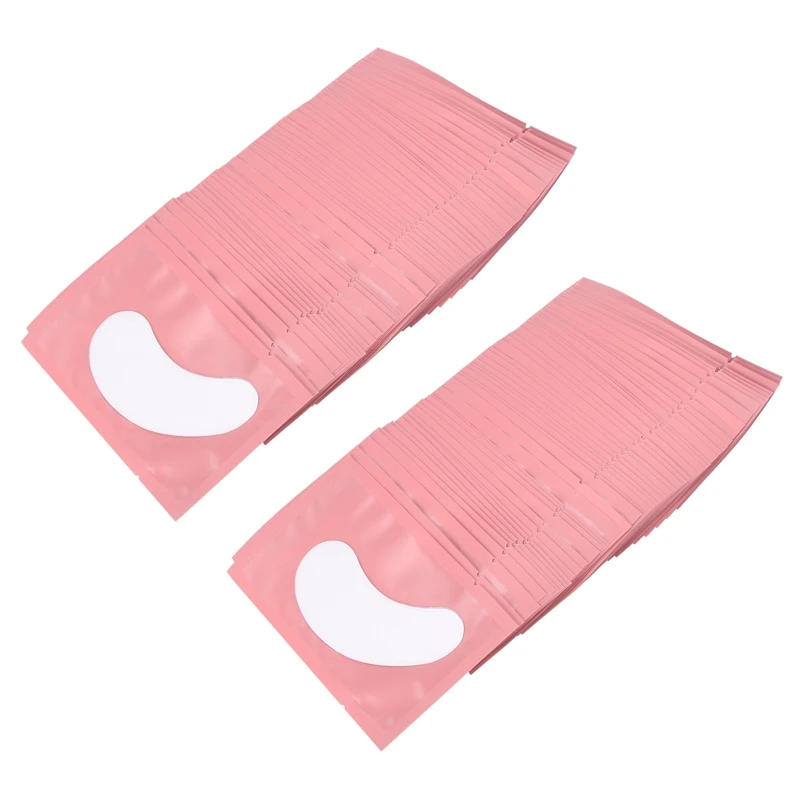 100X Eye Protection Gel Eyelash Pad Patch Lint Individual Lashes Extension Eye Mask