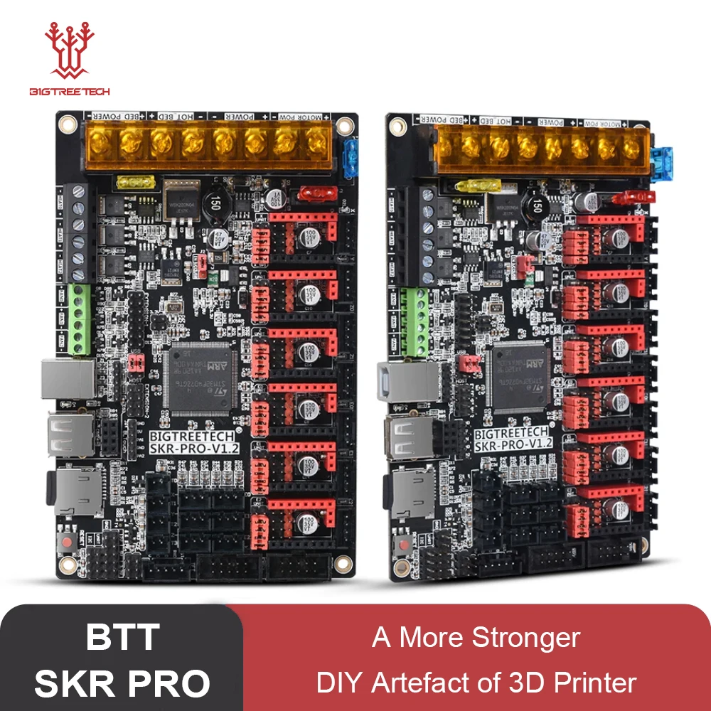 

BIGTREETECH SKR PRO V1.2 Control Board 32Bit WIFI TMC2209 TMC2208 3D Printer Parts For Ender 3 V2 SKR 2 V1.4 Turbo MKS GEN L