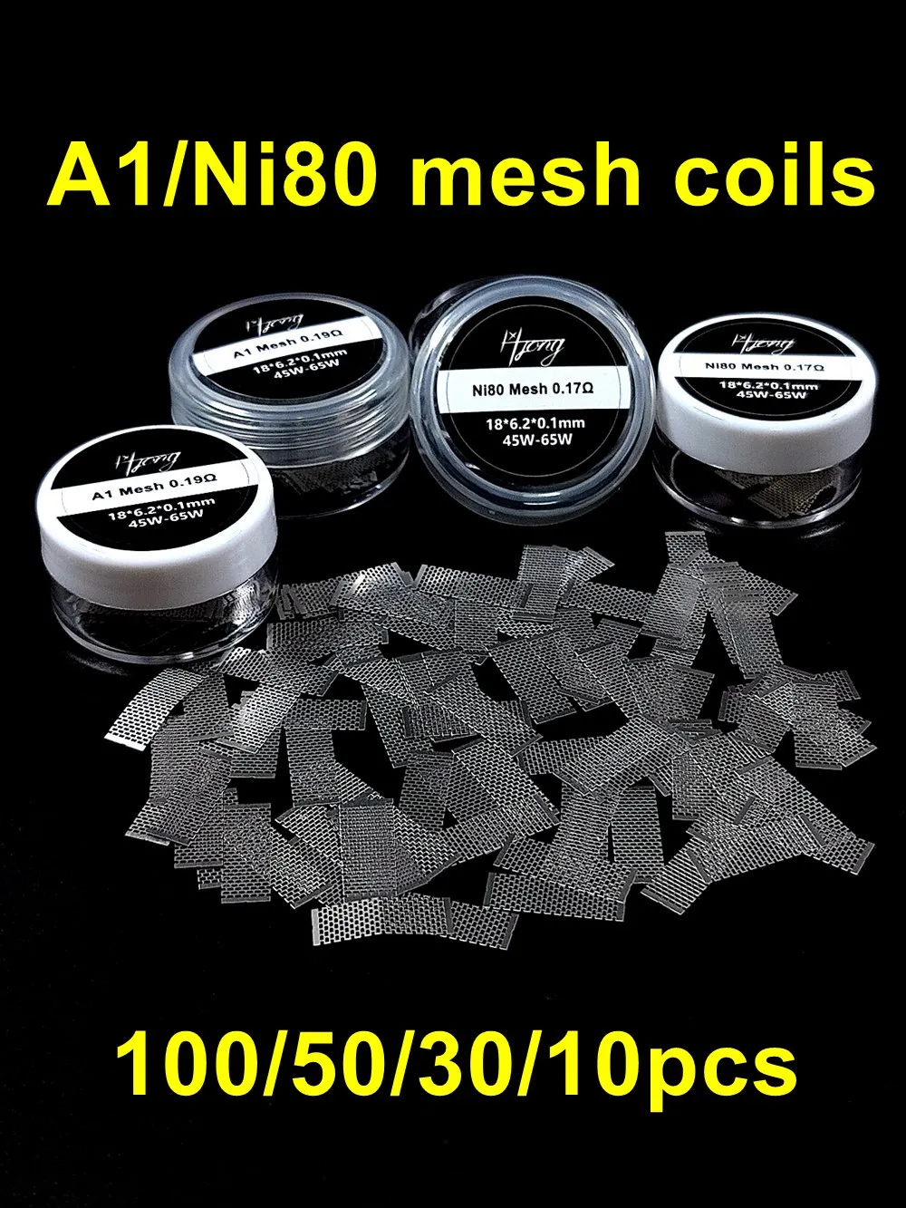 100 szt. Cewek 50/30/10 szt. 18x6, 2 A1 Ni80, druty do naprawy akcesoriów kompatybilnych z dnem kratka pomostowa Zeus/Kylin M /Pro (50pcs Ni80) — Zdjęcie 2 z 2