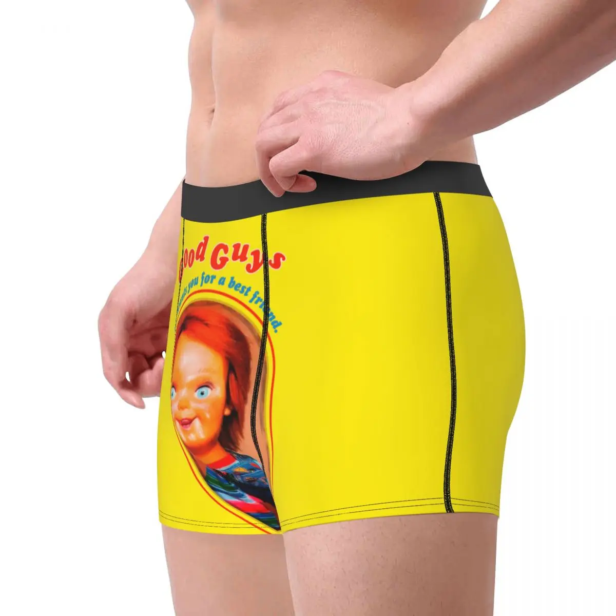 Custom Good Guys Chucky Underwear Men Breathbale Child\'s Play Doll Boxer Briefs