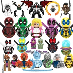 Bloques de construcción de personajes de MARVEL Legends para niños, juguete de ladrillos para armar figuras de acción de Deadpool TV1017-1024, ideal para regalo