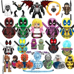 Marvel Legends Xây dựng đồ chơi gạch cho trẻ em, Ice Man, Deadpool, nhân vật hành động nhỏ, quà tặng, TV1017-1024 8 Bán hàng chính Ice Man Action Hình - 3