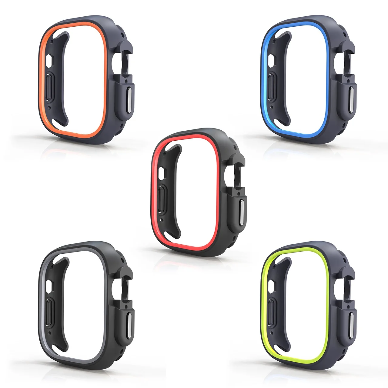 Funda de TPU para Apple Watch Ultra 49mm, carcasa protectora de goma, marco de parachoques, Series iWatch 8, 7, 6, 5, 4, SE, 44mm, 40mm, 45mm, 41