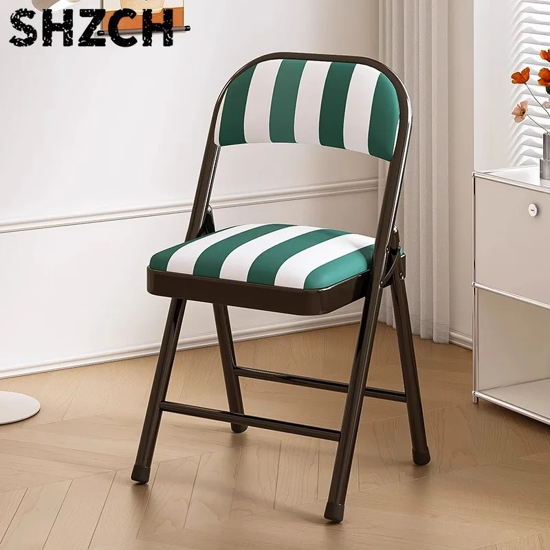 Simple Folding Office Chair Household Dining Stool Computer Chair Back Chairs Дизайнерская Мебель Living Room العاب جنسيه