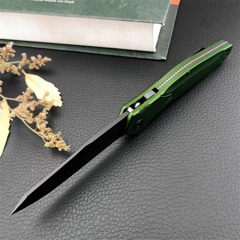 Tactical aluminum alloy handle camping BM9400 outdoor survival D2 blade EDC folding knife