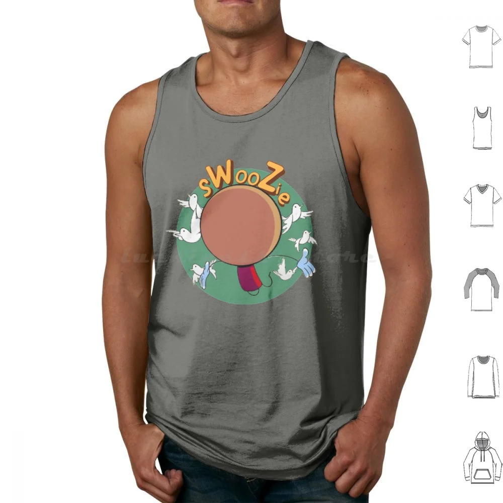 Swoozie débardeurs imprimé coton Swoozie Youtuber animateur comédon Youtube animateur Adande Thorne acteur canal drôle