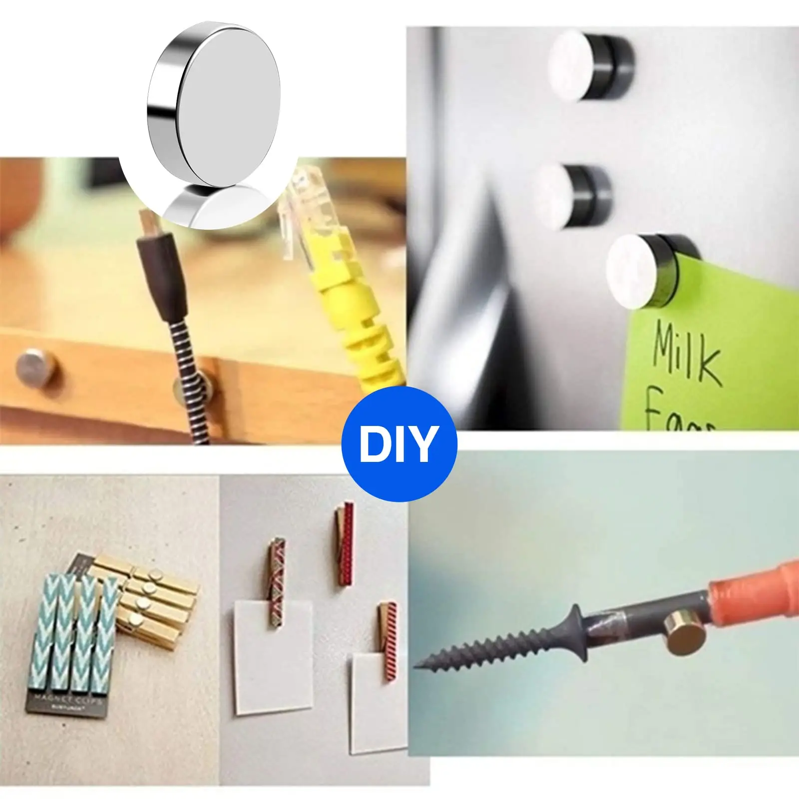 20/50/100 قطعة 5X5 مللي متر مغناطيس النيوديميوم 5 مللي متر X 5 مللي متر N35 ندفيب جولة سوبر قوية قوية دائمة المغناطيسي Imanes 5*5 imanes القرص