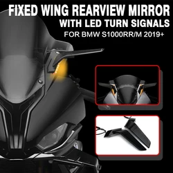 Stealth mirror For BMW S1000RR S 1000 RR M 2019-2023 2022 2024 Motorcycle Rear Side Rearview Mirrors with LED turn signal