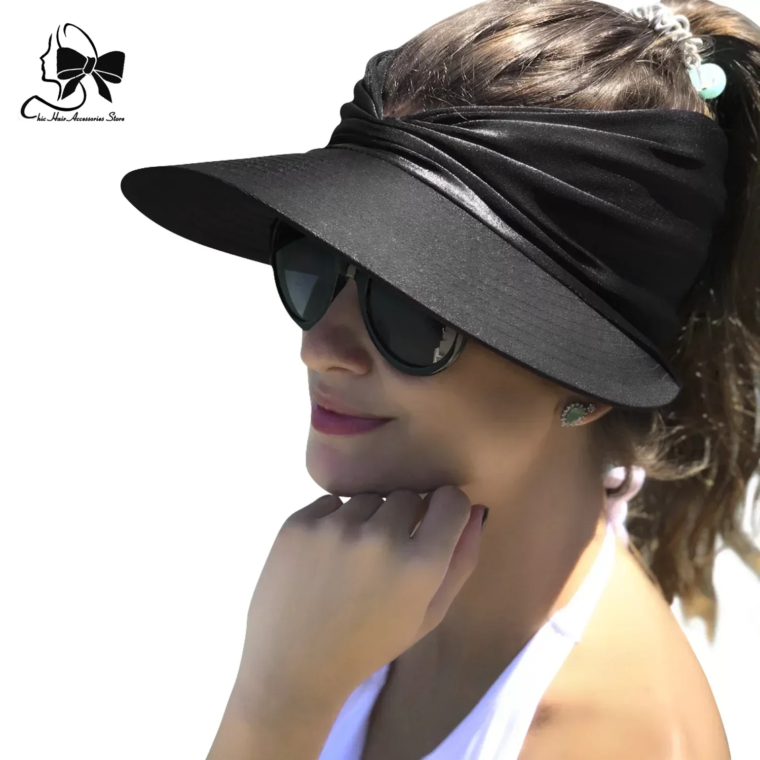 UPF 50+ Fashion Sun Hat Women Anti-ultraviolet Elastic Hollow Top Sun-Hats Outdoor Quick-drying Summer Women Beach cap