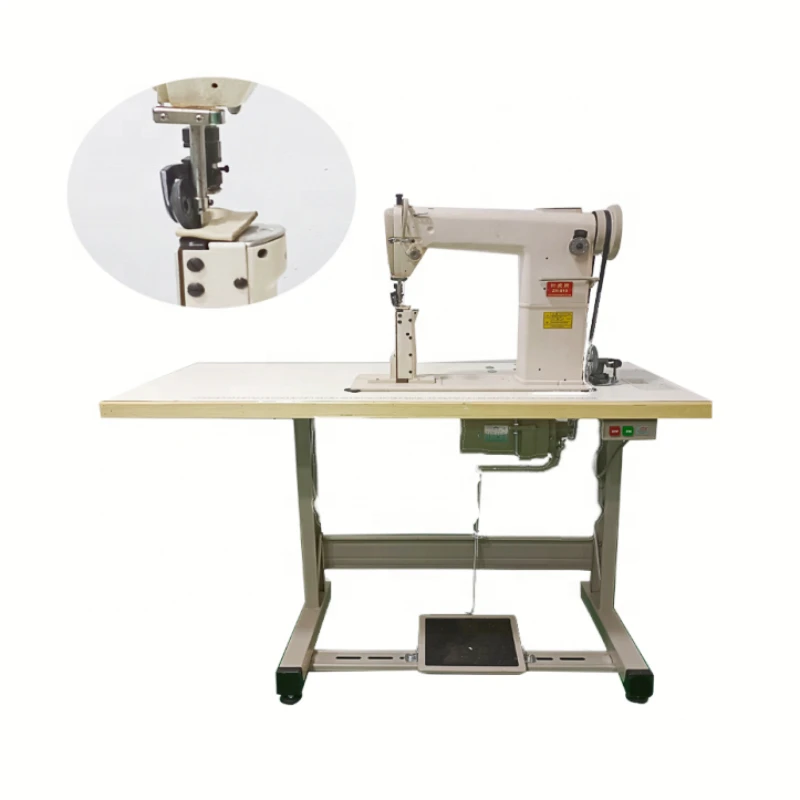 

automatic single/double needle leather sewing machine industrial direct drive high post bed