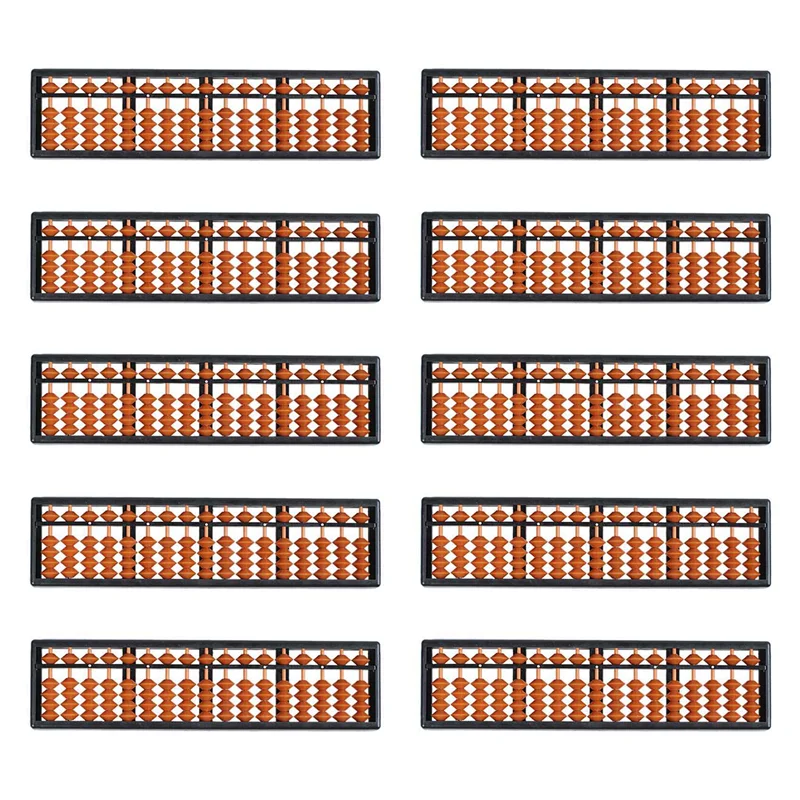 WOWFU-10X プラスチックそろばん 算数そろばん 子供用計算ツール 17桁