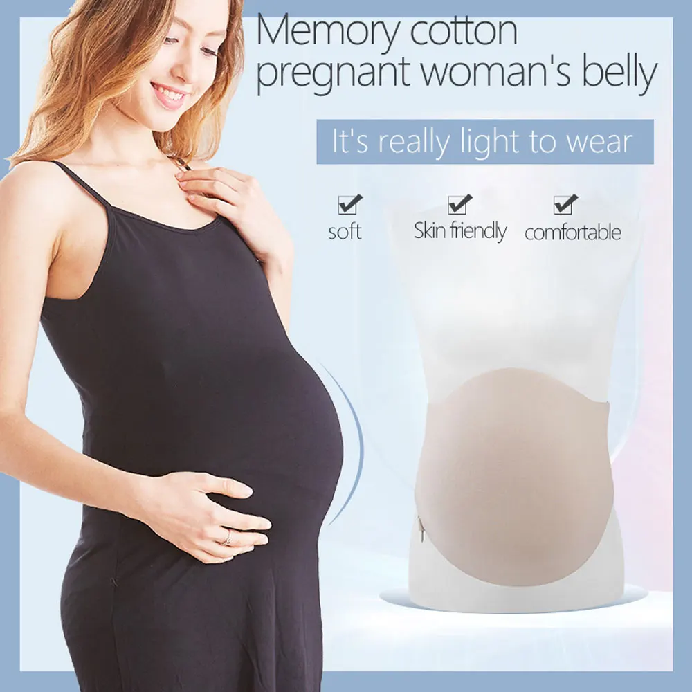 2-10Month Fake Belly Pregnancy Pregnant False Tummy Artificial Stomach For Cosplay Actor Crossdresser Performer TV Show Prop