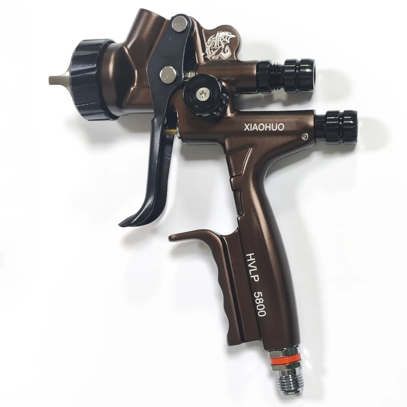 

XIAOHUO HVLP 5800 Professional Low-Pressure Spray Gun 1.3mm Tip Nozzle 600ml Plastic Cup Suitable for Fine Spraying Work