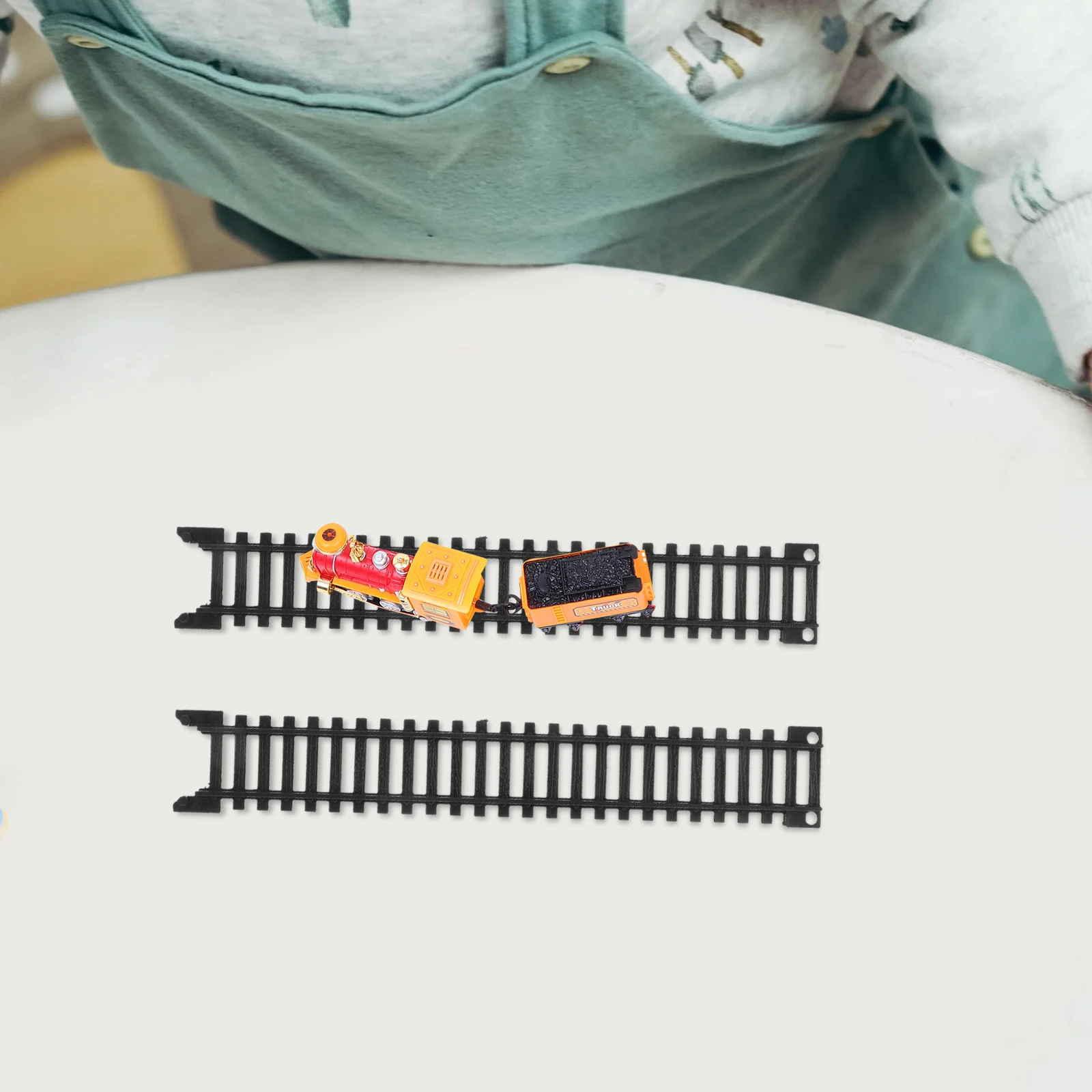 

5pcs Electric Train Set Child Train Track Expansion Pack Plastic Railway Track Educational Play Safe Material