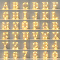 1 16cm LED letter light, luminous letter and number night light, suitable for home, bar, wedding, birthday party decoration