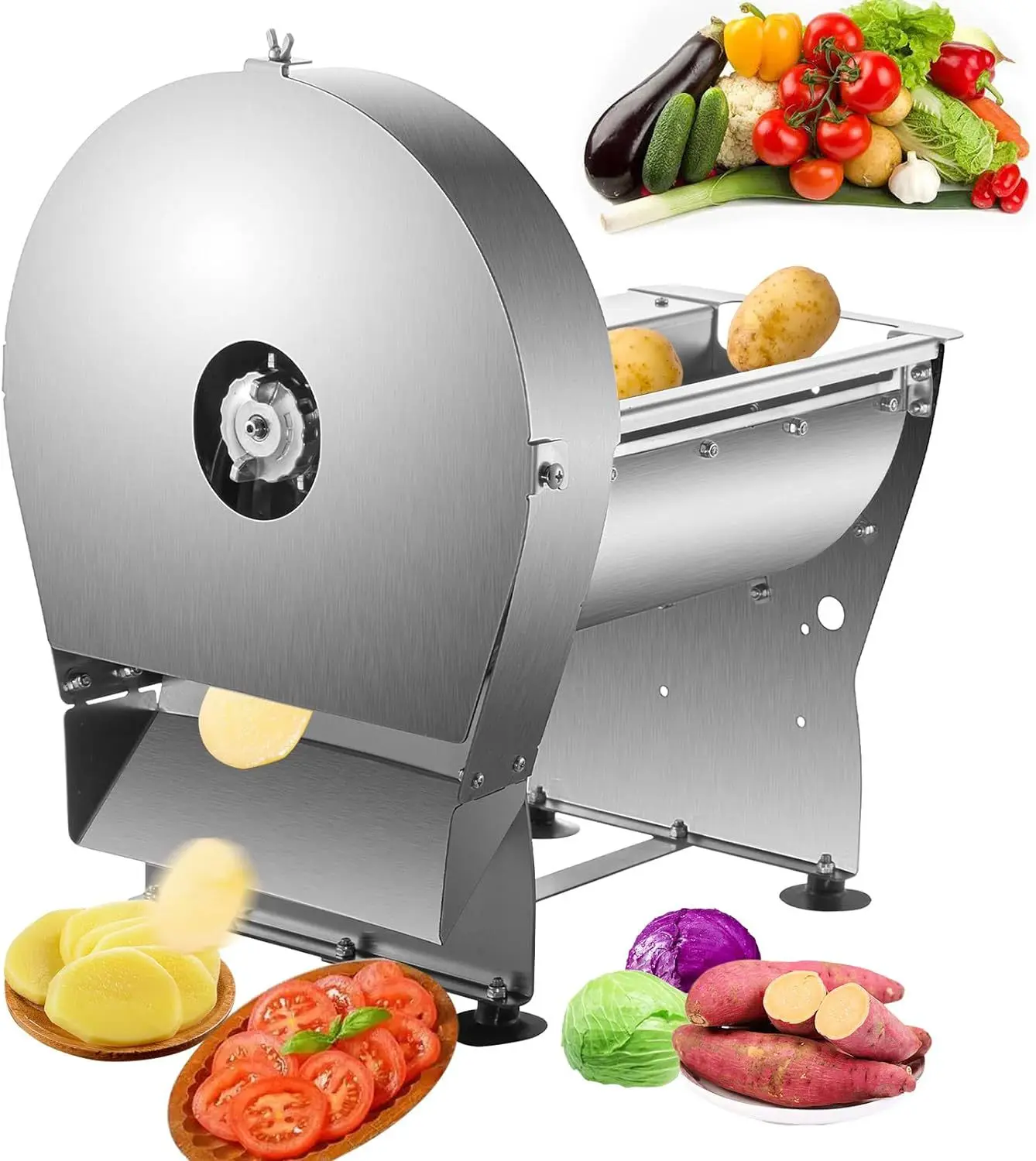 Electric Vegetable Slicer - Multifunctional Commercial Fruit Slicer