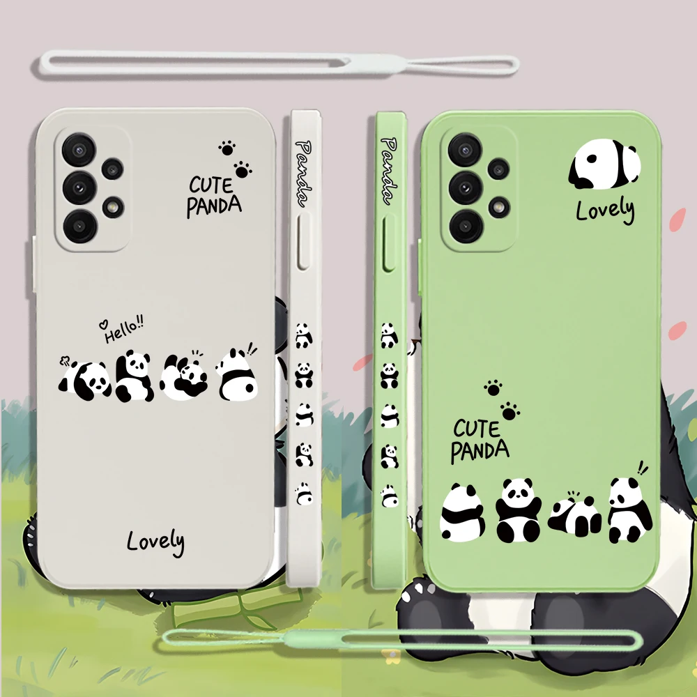 

Cute Funny Red Panda Label Phone Case For Samsung Galaxy S24 S23 S22 S21 S20 S10 S9 Note 20 10 Ultra Plus Pro FE 4G 5G Cover