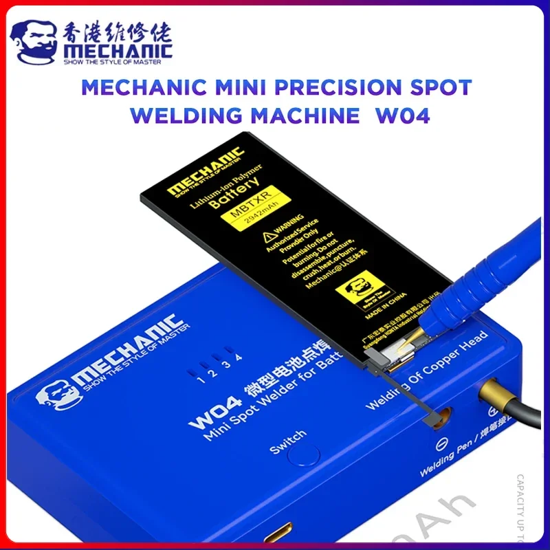 MECHANIC W04 Portable Spot Welding Machine Battery Spot Welder Shortkiller PCB Circuit Detector Mobile Battery Welder Device