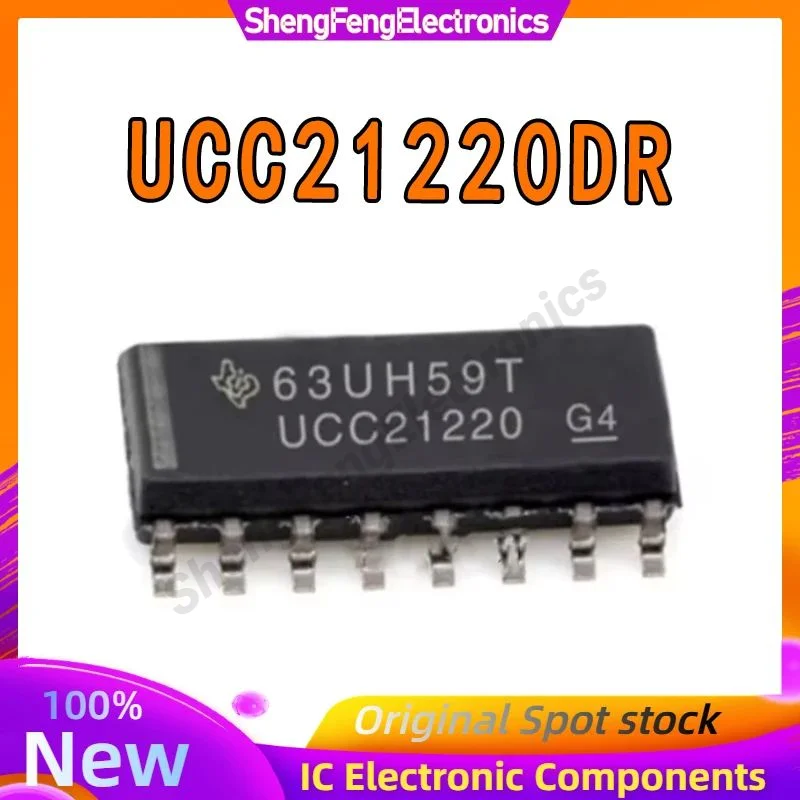 

5PCS UCC21220DR UCC21220D UCC21220 21220 DGTL ISO 3KV 2CH GATE DVR 16SOIC Chip