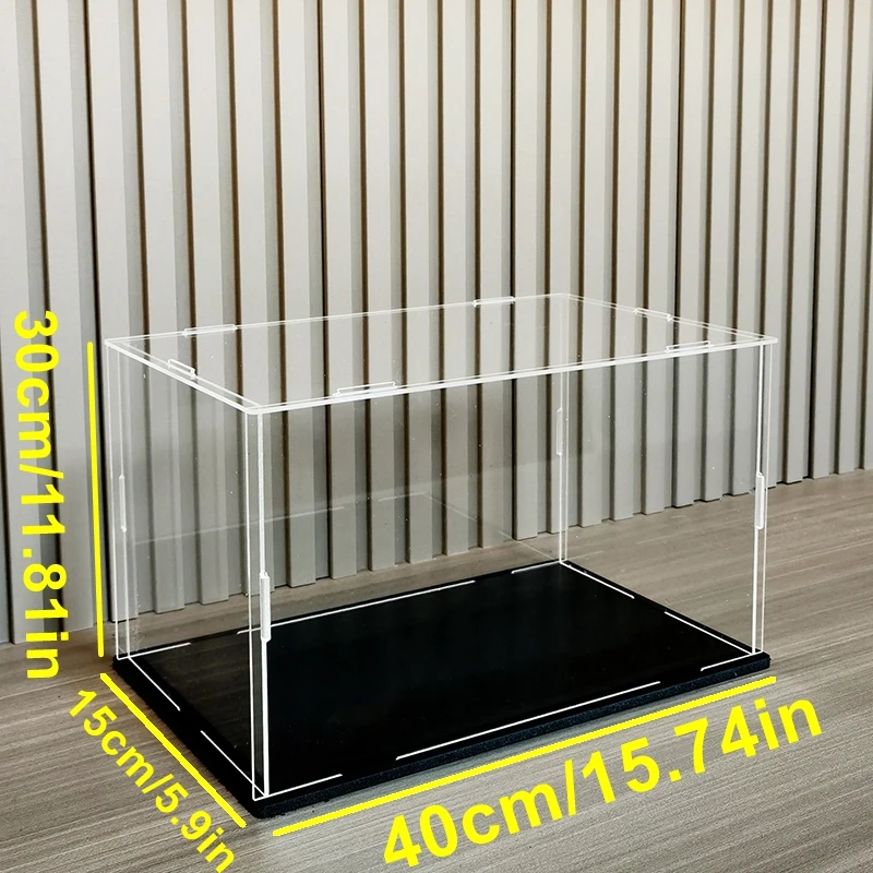 1pc Helder Acryl Vitrine Stofdicht Speelgoed Figuren Auto Vrachtwagens Bestelwagens Model Box Collectie Organizer Aanrecht Show Box