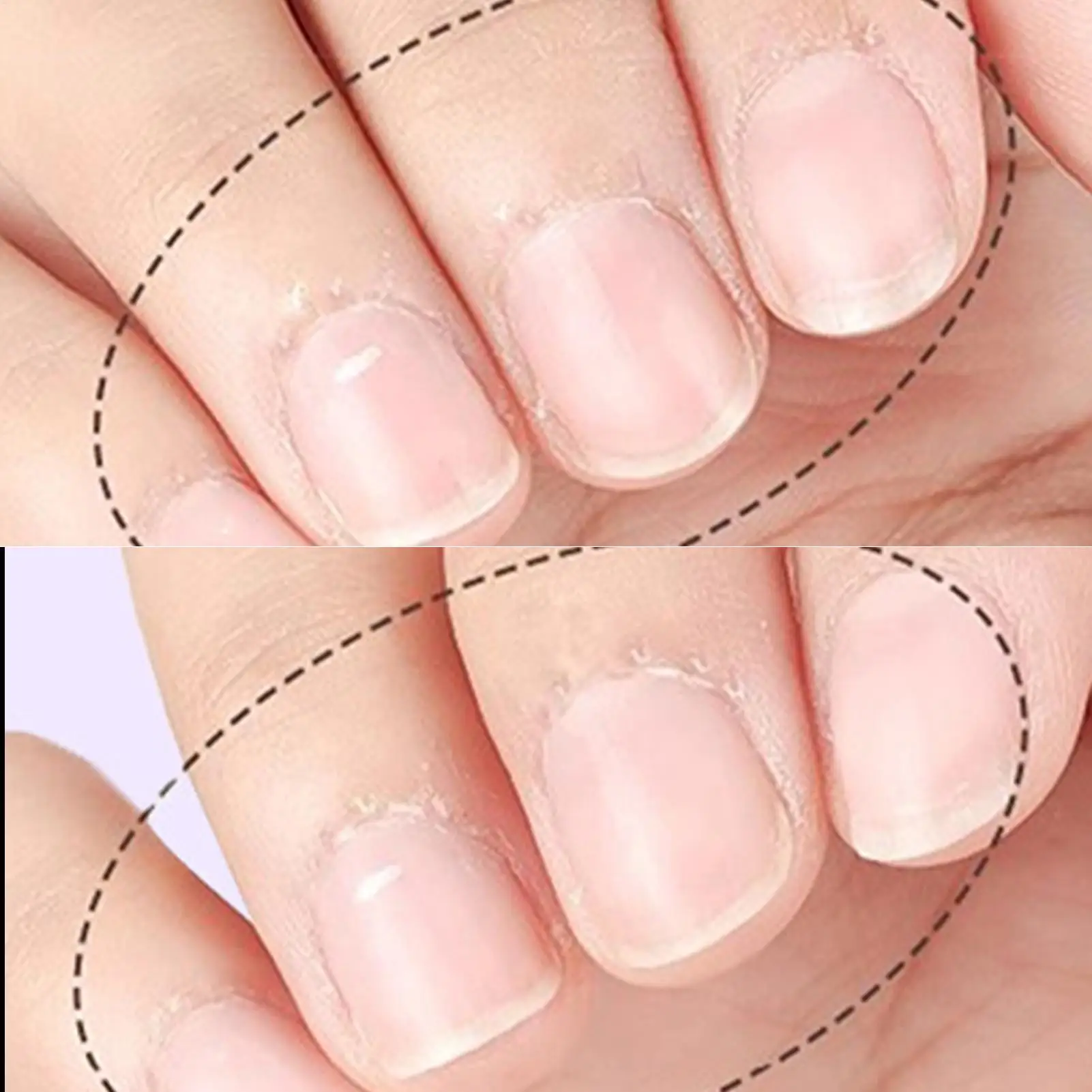 Penna per la cura delle unghie 2 in 1 con punta in ceramica per unghie pendenti Unghie secche e danneggiate Idratare Rafforzare Illumina la cura delle unghie Penna per olio per cuticole