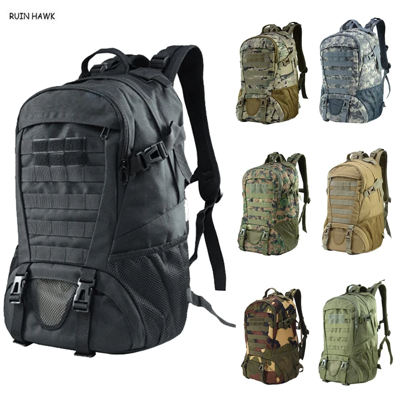 

Men Outdoor Sport Rucksack Tactical Backpack Camouflage Military Army Shoulder Backpack Hiking Travel Backpack