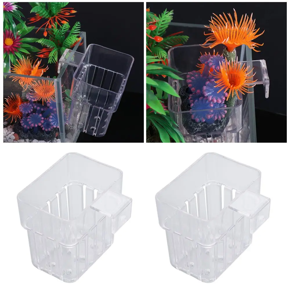 

Hanging Aquarium Planting Basket Plastic Transparent Hydroponic Support Cup Household Water Grass Planting Cup Landscaping