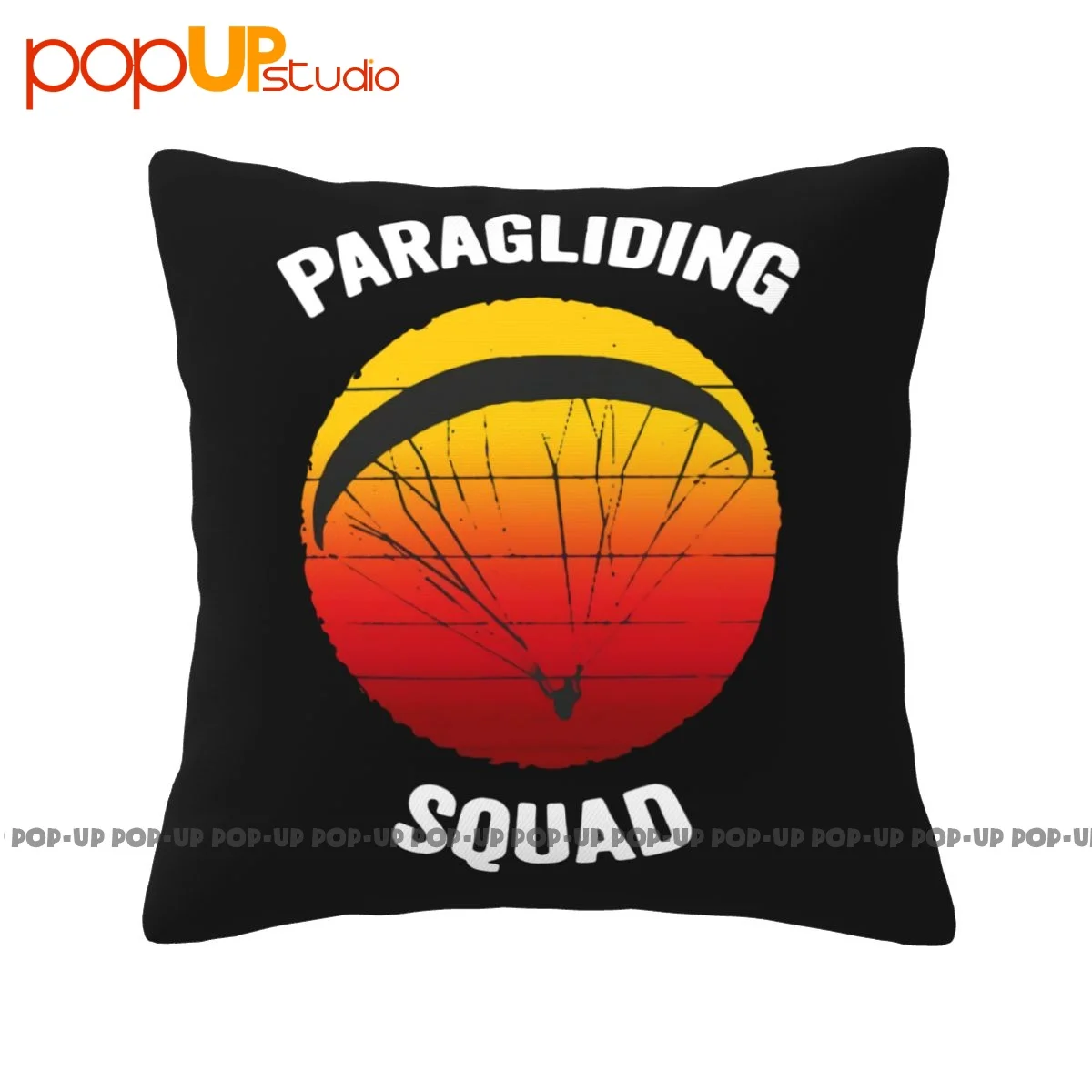 Funky Flying Parachute Paragliding Squad Pillowcase Throw Pillow Cover Creative Thickened Brief Style