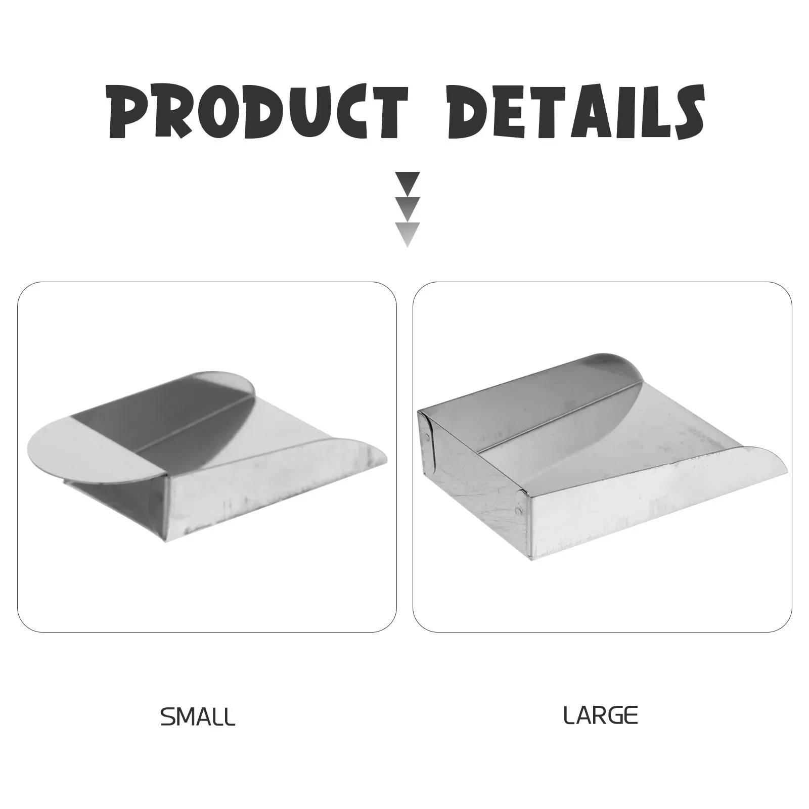 2Pcs Sturdy Integral Molding Stainless Steel Jewelry Shovel Mini Bead Scoop for DIY Jewelry Making Bead Storage Gemstone