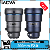 Laowa 200mm F2.0 Auto Focus Camera Lens Full Frame Large Aperture Telephoto Lens for Sony A7M2 Canon EOS R5 Nikon Z30