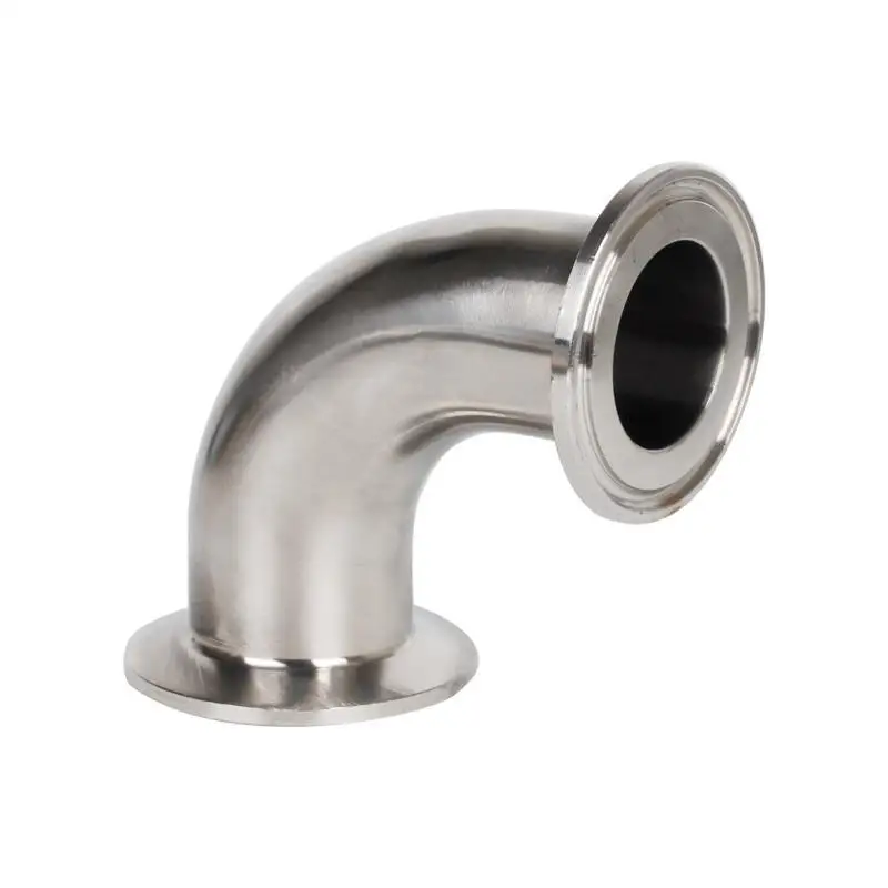 

3/4" 1” 2” 3“ 4" 19mm-102mm Pipe OD Sanitary Tri Clamp Ferrule OD 90 Degree Elbow Pipe Fitting Stainless Steel 304 Homebrew