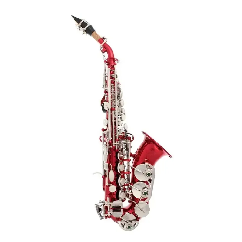 for 100DRDN Soprano Saxophone with Red Nickel Keys and Curved Ringtone BB Option Seasonal