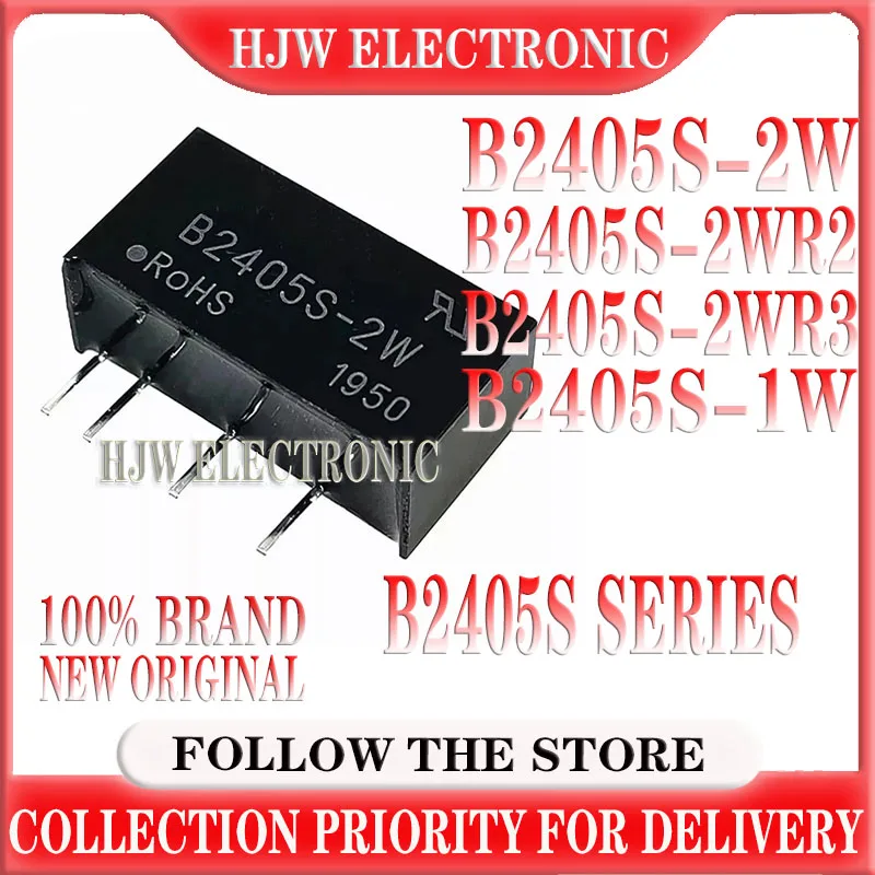 1PCS B2405S-2W B2405S-2WR2 B2405S-2WR3 B2405S B2405S-1W 24VTo5V Converter DC DC Power Module Converter 1000VDC Isolation