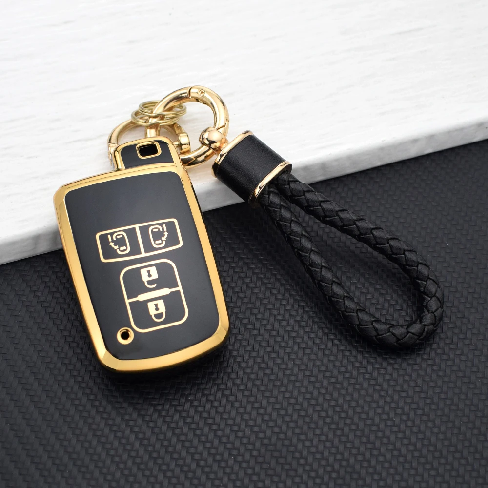 Soft TPU Anti-Scratch Car Key Case for Toyota Prius CHR Aygo Corolla RAV4 Camry Land Cruiser Highlander Prado Auris Avalon Cover