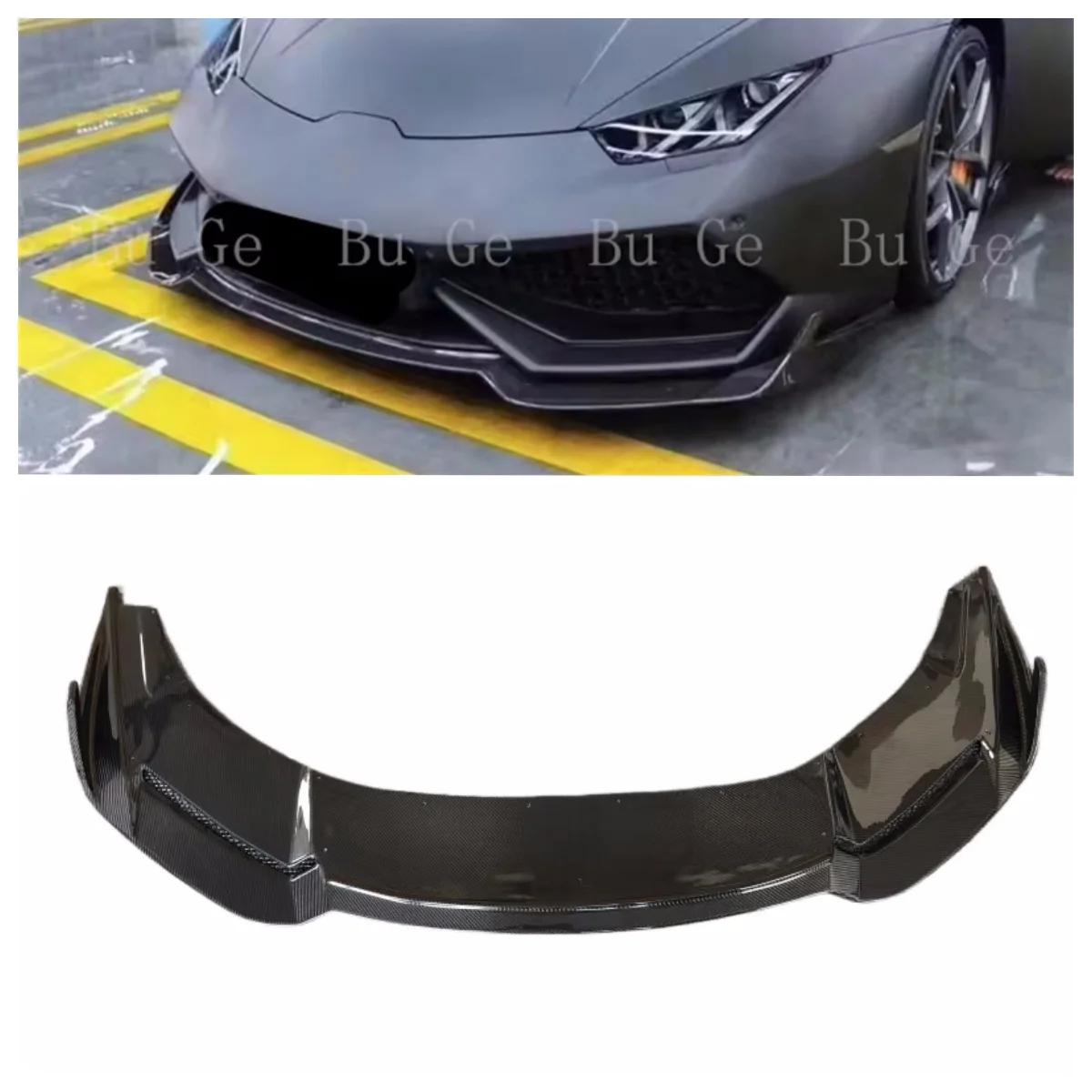 

New RZ Style Forged Carbon Fiber Body Kit Used on Lamborghini Huracan LP610 Front Bumper Lip
