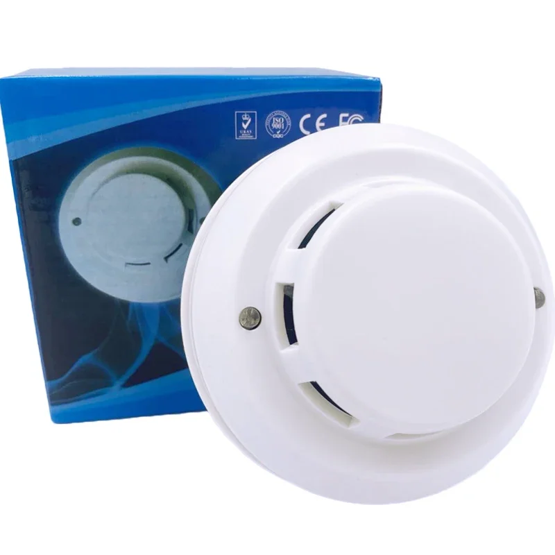 High Quality 12V DC Wired Smoke Detector Optoelectirc Sensor Use To Check Fire or Anti Something Burning Connect To Wired Zone