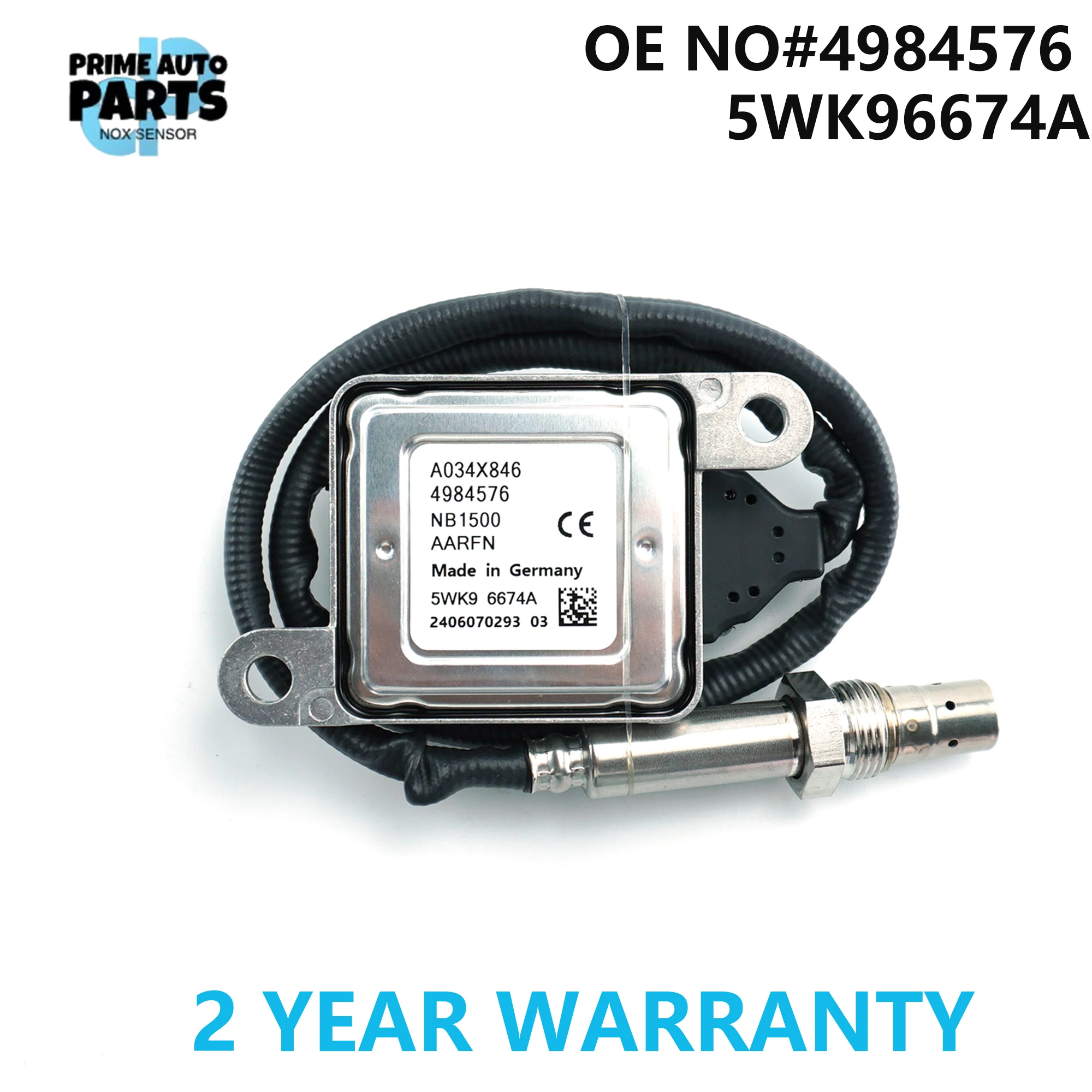 

Fits for Cummins NOx Sensor OE 4984576 New Nitrogen Oxides Sensor 5WK96674A 5WK9 6674A