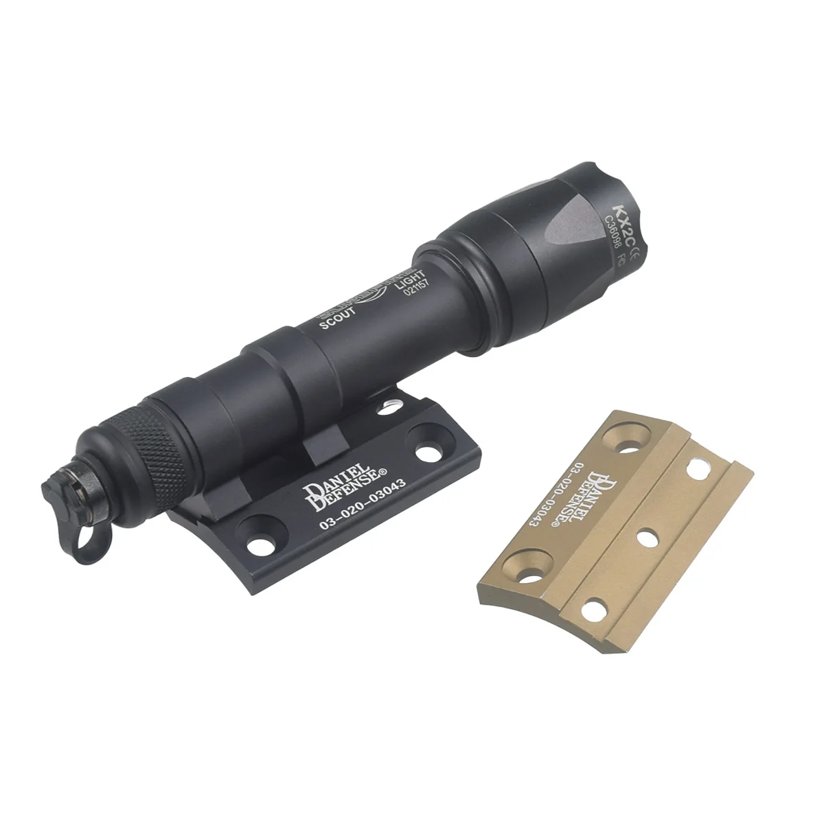 SF M300/M600 Scout Light Side Mount DD CNC Keymod M-LOK Rail for SF M300 M600 Flashlight Base Mounts Hunting Accessories
