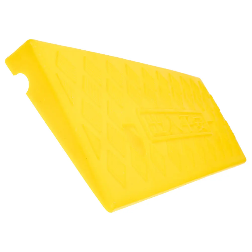 

2pcs Car Sill Mat 3CM High Yellow Driveway Ramps Vehicle Wheel RV Cable Protector Bump Rubber Anti Slip Slope
