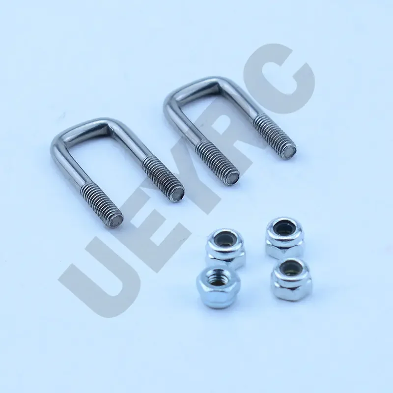 2pcs Unpowered Axle Metal U-shaped Screw Suspension Bracket for 1/14 Tamiya RC Truck SCANIA 770S VOLVO FH16XL BENZ LESU Car