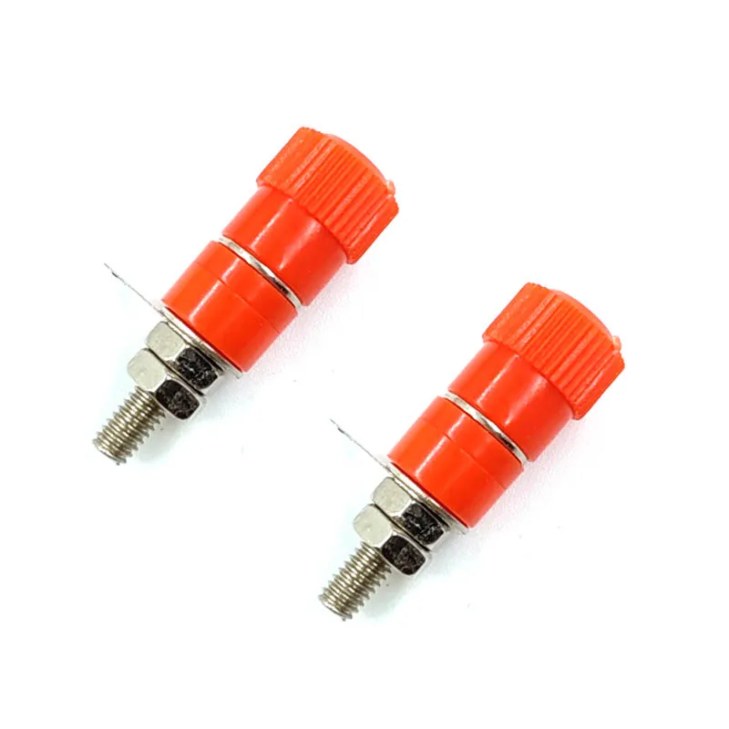 Red/ Black 4MM Female Banana Plug ABS 4mm Connector Grounding Column Instrument Sound Collocation Model DIY Banana Plug JS-910B